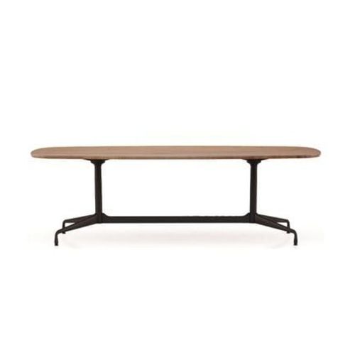 Vitra - Eames Segmented Table Dining Bootsform - Noyer Amã©Ricain Massif, Huilã© - Noir Profond - 220 Cm  - Marron