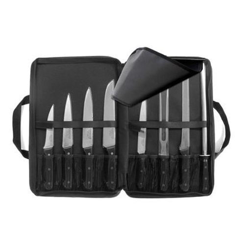 Sabatier Trompette - Universal - Trousse 8 Couteaux De Cuisine  - Gris