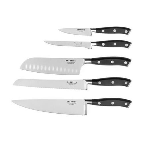Sabatier Trompette - Vulcano - Set 5 Couteaux De Cuisine  - Gris