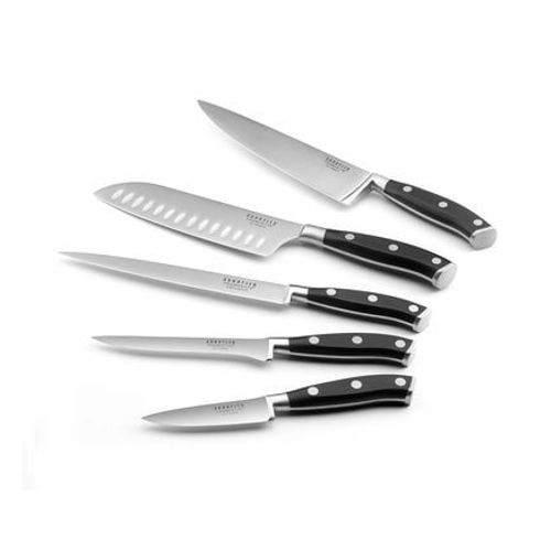 Sabatier Trompette - Vulcano - Set 5 Couteaux De Cuisine  - Gris