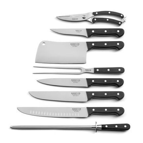 Sabatier Trompette - Universal - Set 8 Couteaux De Boucher  - Gris