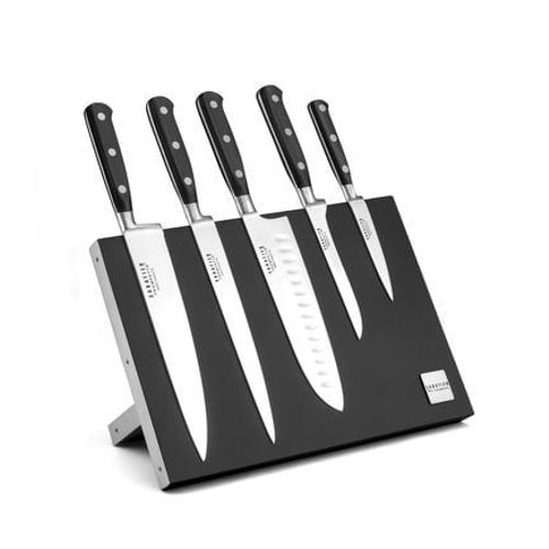 Sabatier Trompette - Origin - Bloc Magnã©Tique 5 Couteaux De Cuisine  - Gris