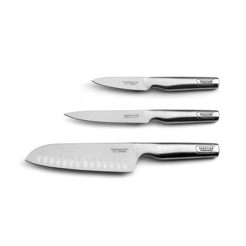 Sabatier Trompette - Asean - Set 3 Couteaux De Cuisine  - Gris