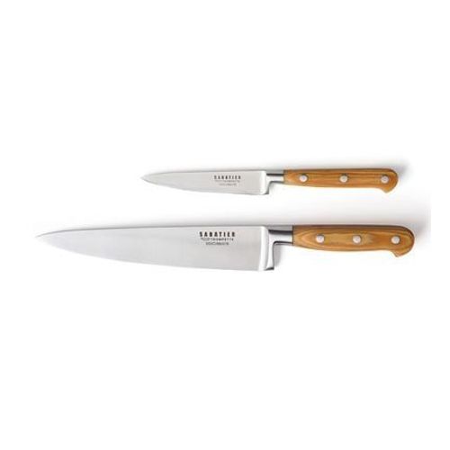 Sabatier Trompette - Essentiel - Couteau D'office & Couteau De Chef  - Marron