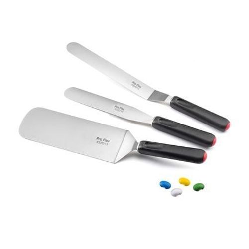 Sabatier Trompette - Pro Flex - Set 3 Spatules Pã¢Tisserie  - Noir