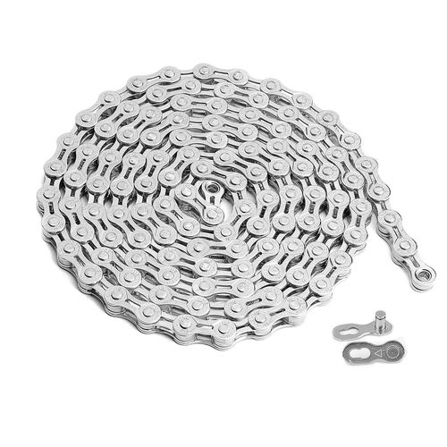 Bicycle Chain 6/7/8 Speed,1/2 X 3/32 Inch Bicycle Chain,Special Steel For Bmx Chain Lock Road Mountain Bike Road Bike Sport Road Bike 116 Links,Silver