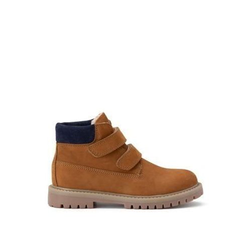 La Redoute Collections Bottines Cuir Scratch Fourrã©es Marron