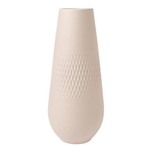 Villeroy & Boch - Manufacture Collier beige Vase CarrÃ© haut  - Beige