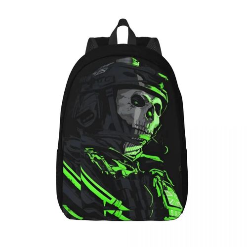 Sac à dos Ghost-Modern Warzone pour homme, femme, adolescent, etudiant, randonnée, voyage, sac à bandoulière avec poche