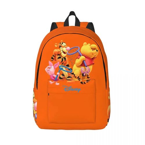 Sac à dos Winnie l'ourson pour femme, polyvalent, ideal pour l'ecole, cadeau d'anniversaire, fermeture éclair, pour enfants