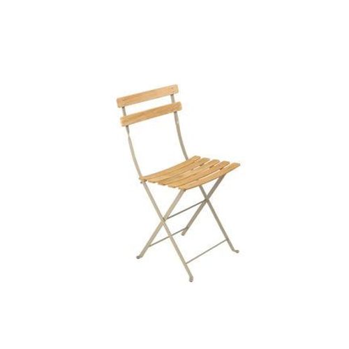 Fermob - Chaise Pliante Bistro Naturel - 14 Muscade  - Beige