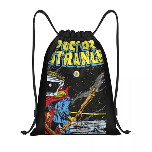 Sac à dos personnalise Doctor Strange Into Space avec cordon de serrage pour femme et homme, sac de sport, sac de courses portable