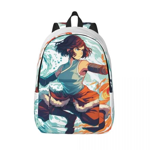 Sac à dos de dessin anime A-Avatar The Legend Korra pour filles et garcons, grande capacité, léger et étanche