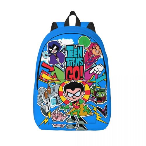 Sac à dos Teen Titans Go pour enfants, garcons et filles, en toile, ideal pour la maternelle ou le voyage