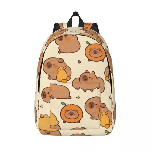 Sac à dos Capybara pour filles et garcons, grande capacité, léger et imperméable