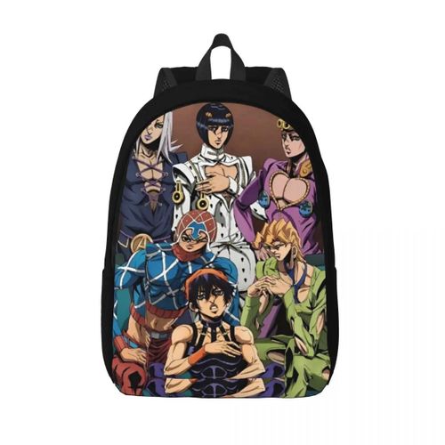 Sac à dos JoJo's Bizarre Adventure, sac à dos léger en toile pour ordinateur portable, pour lycée, école, homme et femme