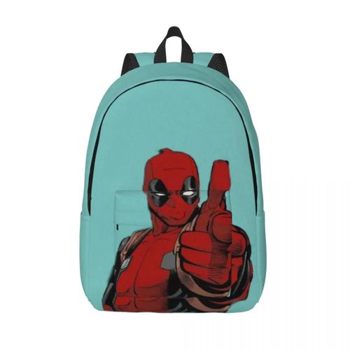 Sac à dos personnalise en toile Super Hero Deadpool pour hommes et femmes, sac d'ecole imperméable avec impression