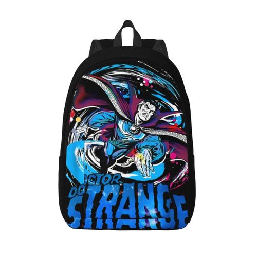 Sac à dos Marvel populaire pour la maternelle, sac à dos à fermeture éclair, ideal pour la rentrée scolaire, avec couple de docteurs Strange