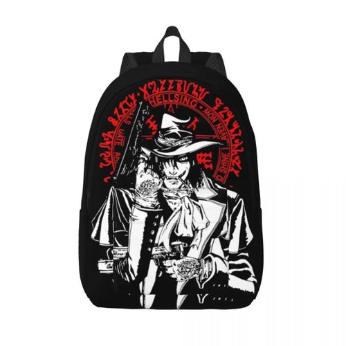 Sac à dos Hellsing Alucard pour homme et femme, sac à dos de travail, sac à bandoulière, dessin anime, vampire, sang, pour etudiant, cadeau