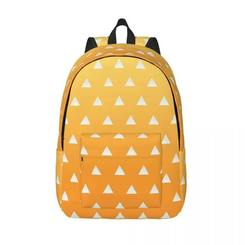 Sac à dos Demon Slayer Zenitsu en toile pour ecoliers, cartable, sac de jour, sac de voyage, pour l'ecole maternelle