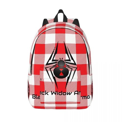 Sac à dos vintage adorable pour pique-nique, compartiments multiples, Black Widow, pour filles, ideal comme cadeau