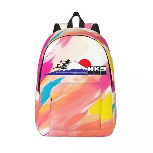 Cadeau de rentrée scolaire HKS Fujiyama Sac à livres grande capacité HKS Sac pour ordinateur portable personnalise pour le personnel de bureau Pique-nique du week-end