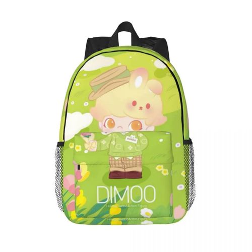POP MART DIMOO Sac à dos grande capacité pour filles et garcons, léger et étanche, 15 pouces