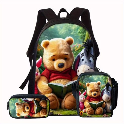 Ensemble de 3 sacs à dos Winnie l'ourson et Bourriquet, avec motifs Winnie l'ourson, Bourriquet et Porcinet. Cet élégant ensemble de sacs à dos imprimes comprend 1 sac à dos, 1 sac