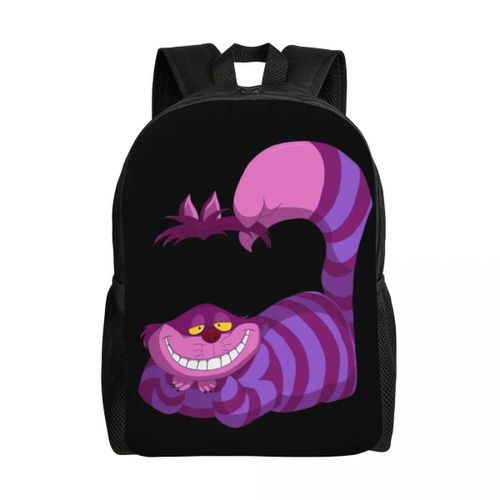 Sac à dos personnalise avec imprime Alice au pays des merveilles, imperméable, motif chat du Cheshire, pour homme et femme