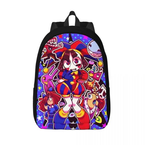 Sac à dos de cirque numérique incroyable pour les élèves de maternelle, d'ecole primaire, sac à dos de dessin anime pour garcons et filles, sac à dos de jour durable