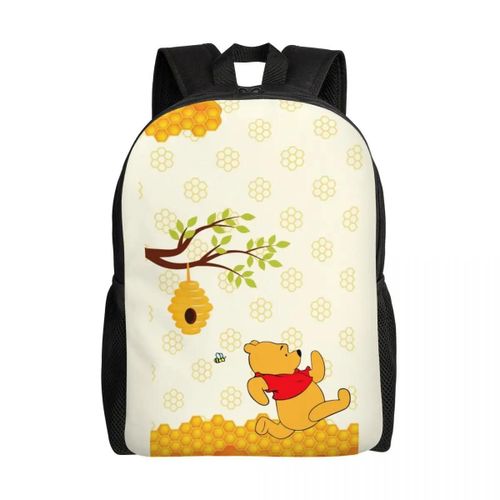 Sacs à dos personnalises Winnie l'ourson pour hommes et femmes, sac à dos décontracté pour l'ecole et l'université
