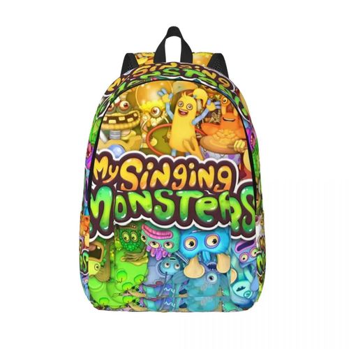 Sac à dos Monstres Chanteurs pour Enfants d'âge Préscolaire, Maternelle, École, Élève, Garcon, Fille, Sac à Dos en Toile, Cadeau