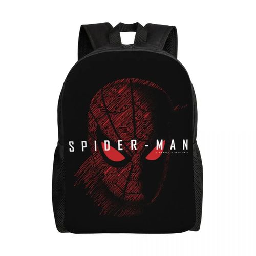 Sac à dos Spider-Man personnalise pour femmes et hommes, sac d'ecole imperméable avec impression