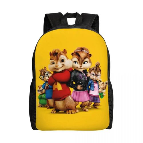 Sac à dos personnalise Alvin Seville Anime Cartoon pour hommes femmes imperméable école collège The Chipmunks personnage sac impression sac à dos