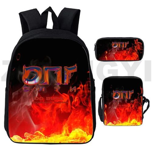 Sac à dos imprime 3D du rappeur russe Og Buda pour hommes, lot de 3 sacs à dos d'ecole pour garcons, sacs à main Anime Hip Hop Og Buda, sac à dos, trousse à stylos