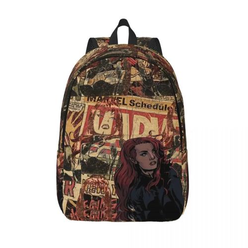 Sac à dos de voyage en toile avec motif de bande dessinée personnalisee, ideal pour l'ecole, le bureau ou les etudiants.