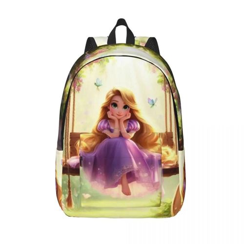 Sac à dos en toile imprime princesse personnalise, joli dessin anime, pour homme et femme, imperméable, ideal pour l'ecole ou le collège