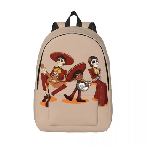Sac à dos en toile personnalise Coco Fanart pour femmes et hommes, imperméable, imprime, pour l'ecole et l'université