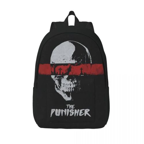 Sacs à dos personnalises en toile John Bernthal Punisher pour femmes et hommes, imperméables, imprimes, pour l'ecole et les livres