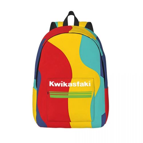 Sac à dos personnalise minimaliste chic et coloré pour la maternelle, sac de voyage à fermeture éclair, sac de rangement pour fille K-Kawasakis