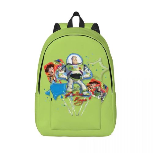 Sac à dos personnalise en toile Toy Story Woody Buzz l'Éclair pour hommes et femmes, imperméable, motif extraterrestre, pour l'ecole et le collège