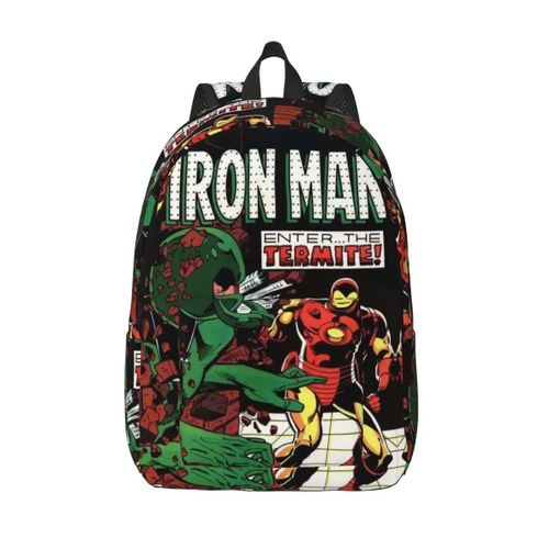 Sacs à dos en toile personnalises Iron Man Vol 1189 pour hommes et femmes, imperméables, imprimes pour l'ecole et l'université