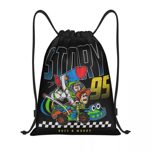 Sac à dos personnalise avec cordon de serrage, motif Toy Story, Buzz l'Éclair et Woody, pour homme et femme, léger, ideal pour la gym, le sport et l'entraînement