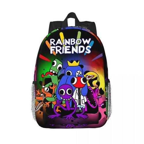 Sac à dos personnalise R-Rainbow Friends pour enfants, cartable pour garcons et filles, cartable pour ecoliers de maternelle