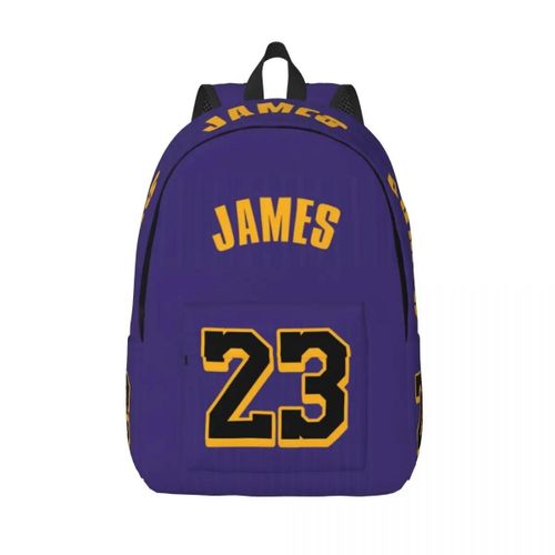 Sac d'ecole léger et décontracté imprime L-LeBron James pour l'ecole, les activités en plein air, le shopping et le bureau