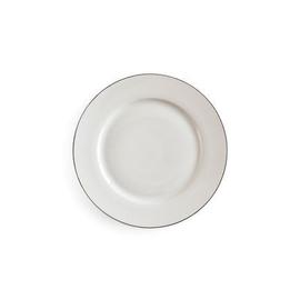 Assiette reutilisable argentée Prestige 18cm (lot de 5)