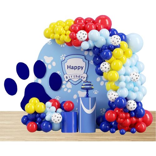 CMJAAGUR-Ensemble De Guirlandes En Arc De Ballons Pour Paw 155 Pièces Ballons En Latex Décorations De Fête En Forme De Dog Accessoires De Fête Sur Le Thème Du Chien[M2018]