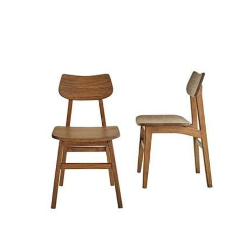 Bois Dessus Bois Dessous - Chaise En Mindi Massif Finition Noyer (Lot De 2)Milo  - Marron