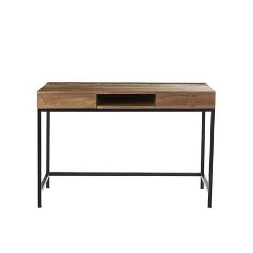 Bois Dessus Bois Dessous - Bureau En Teck Massiflina  - Marron