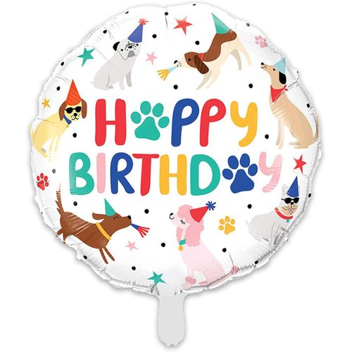 Cmjaagur-Lot De 10 Ballons Happy Birthday En Aluminium Pour Chien - Ballons À L'hélium - Décoration D'anniversaire - Ballons D'animaux Pour Enfants Filles Et Garçons - Décoration De Fête D'a[M2053]